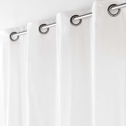 Douceur d'Intérieur Twily Eyelet Curtain 135 x 180 cm White Cotton Recycled Polyester
