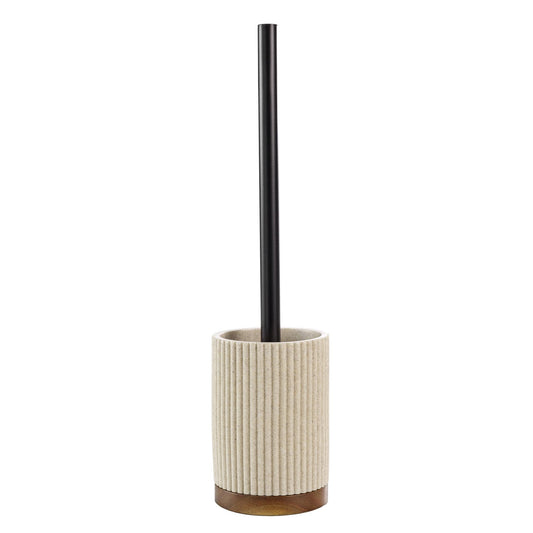Douceur d'Int?rieur Niagara Toilet Brush (Diameter 9.1 x 38.5 cm), Natural, Polyresin and Acacia