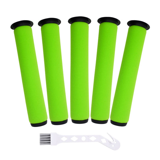 5 Packs Washable Dirt Bin Stick Filter for Gtech AirRam MK2 & Air Ram MK2 K9 Cordless Vacuum Cleaner Filters (Long-MK2 K9 Cordless Vacuum Cleaner