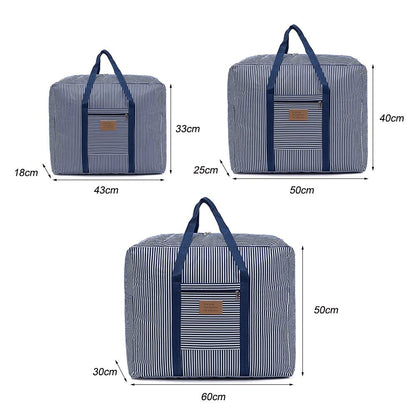 Waterproof Thick Large Storage Bag 600D Oxford Organizer (Blue, Small)