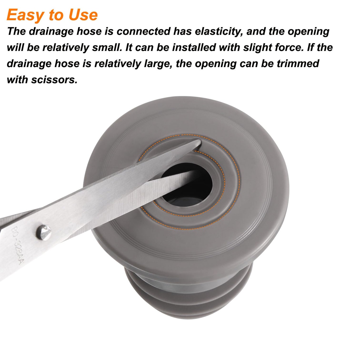 sourcing map Drain Pipe Seal Ring, Silicone Ring Washing Machine Sealing Plug, Anti-Odor Floor Drain Plug Sewer Pipe Seal Ring Sealing Cover for