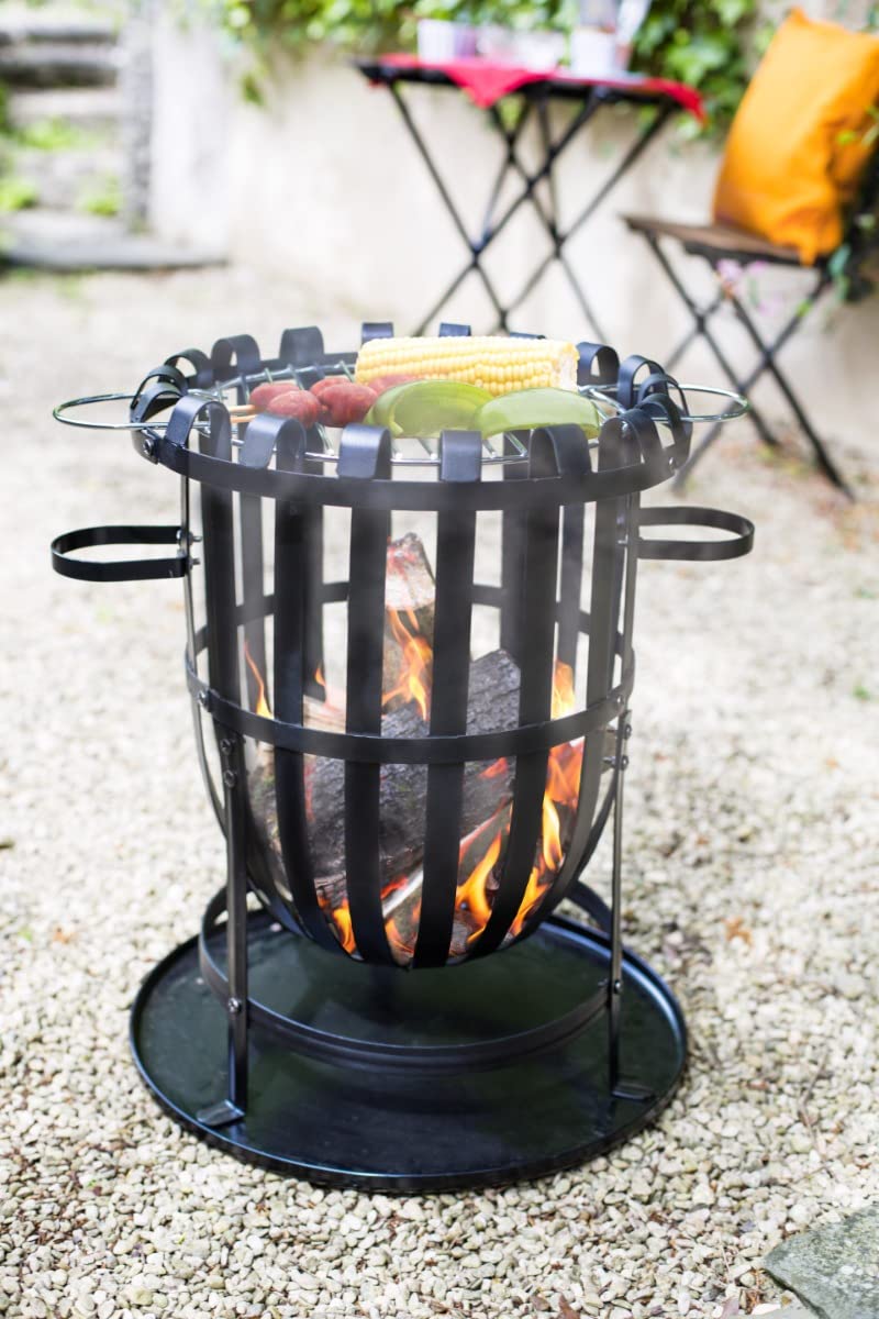 La Hacienda Vancouver Black Firebasket,45x45x56cm