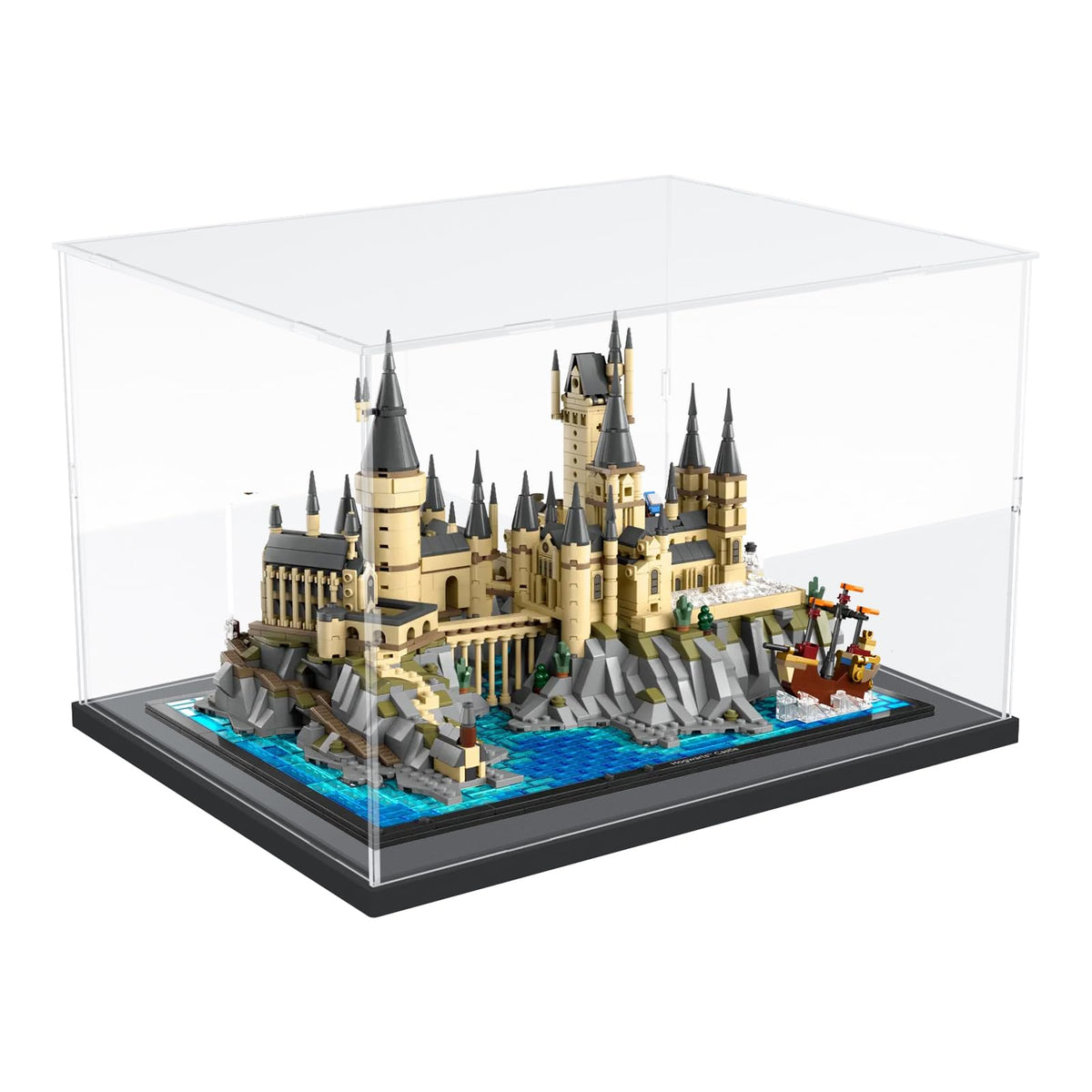 Nynelly Acrylic Display Case for Lego Hogwarts Castle 76419 for Lego Himeji Castle 21060 Models Figures