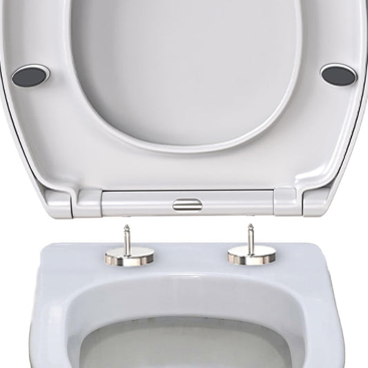 Soft Close Toilet Seat, Toilet Seat with Quick Release for Easy Clean, Standard Loo Toilet Seats Oval, Simple Top Fixing, Universal Toilet Seat,