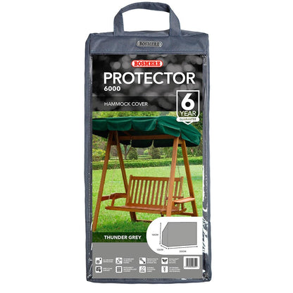 Bosmere Protector 6000 | Swing Seat Garden Furniture Cover | L 220cm D 137cm H 176cm | 100% Waterproof, UV Protected, Heavy Duty 600D | 6 Year