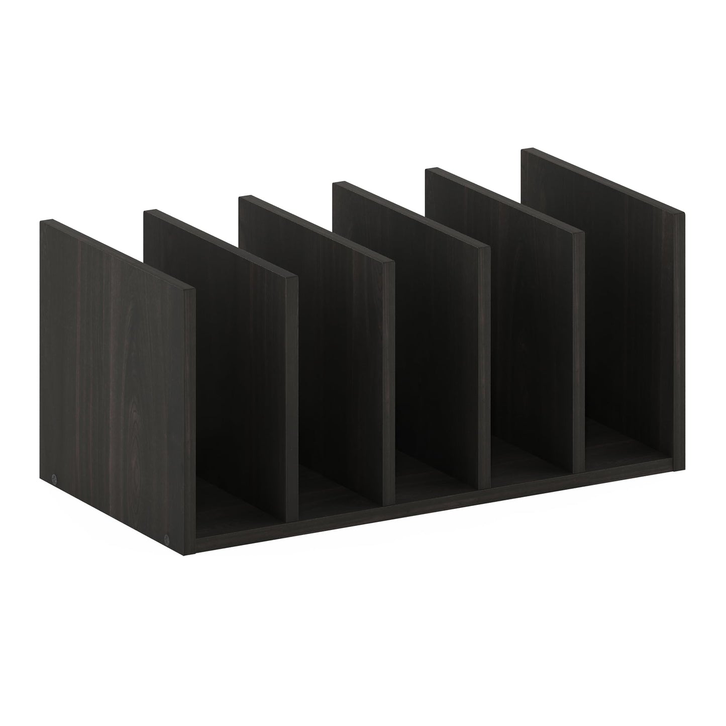 Furinno HERMITE Desk Organizers and Accessories with File Holder, Office Organization, Desk Top Book Shelf, for Office Supplies, Espresso