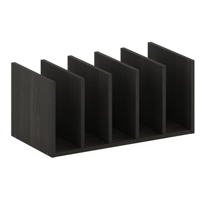 Furinno HERMITE Desk Organizers and Accessories with File Holder, Office Organization, Desk Top Book Shelf, for Office Supplies, Espresso