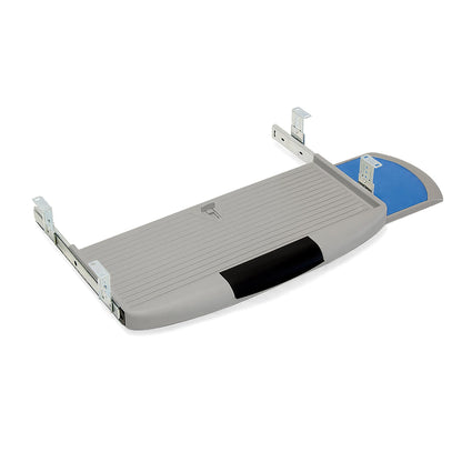 Emuca - Sliding keyboard shelf with auxiliar mouse tray, under desk keyboard tray