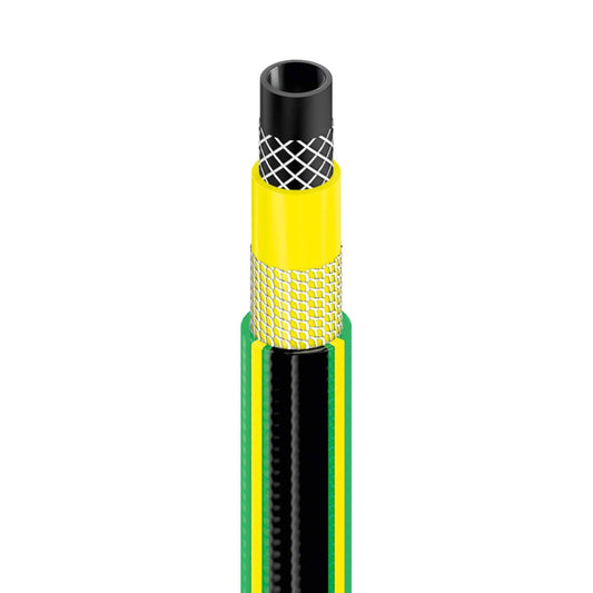 Cellfast Garden Hose Green ATS2 3/4'' 25m, Five-Layer Hose, Knots Resistant, Double Cross-Tricot Reinforcement, Anti-Twist, 15-120