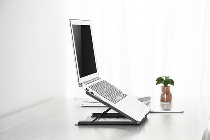 DIGITUS Notebook stand - Adjustable in 5 positions - For 10-inch to 15-inch laptops - Robust steel - Black