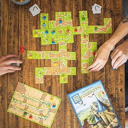 Z-Man Games | Carcassonne | Board Game | Ages 7+ | 2-5 Players | 45 Minutes Playing Time
