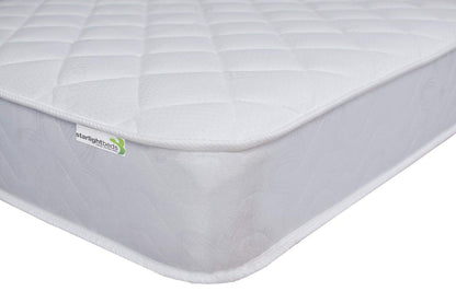 Starlight Beds Cooltouch Diamond Small Double Mattress, Value Hybrid Sprung with Memory Foam Layer, Plush, White, 18cm Deep (120cm x 190cm)