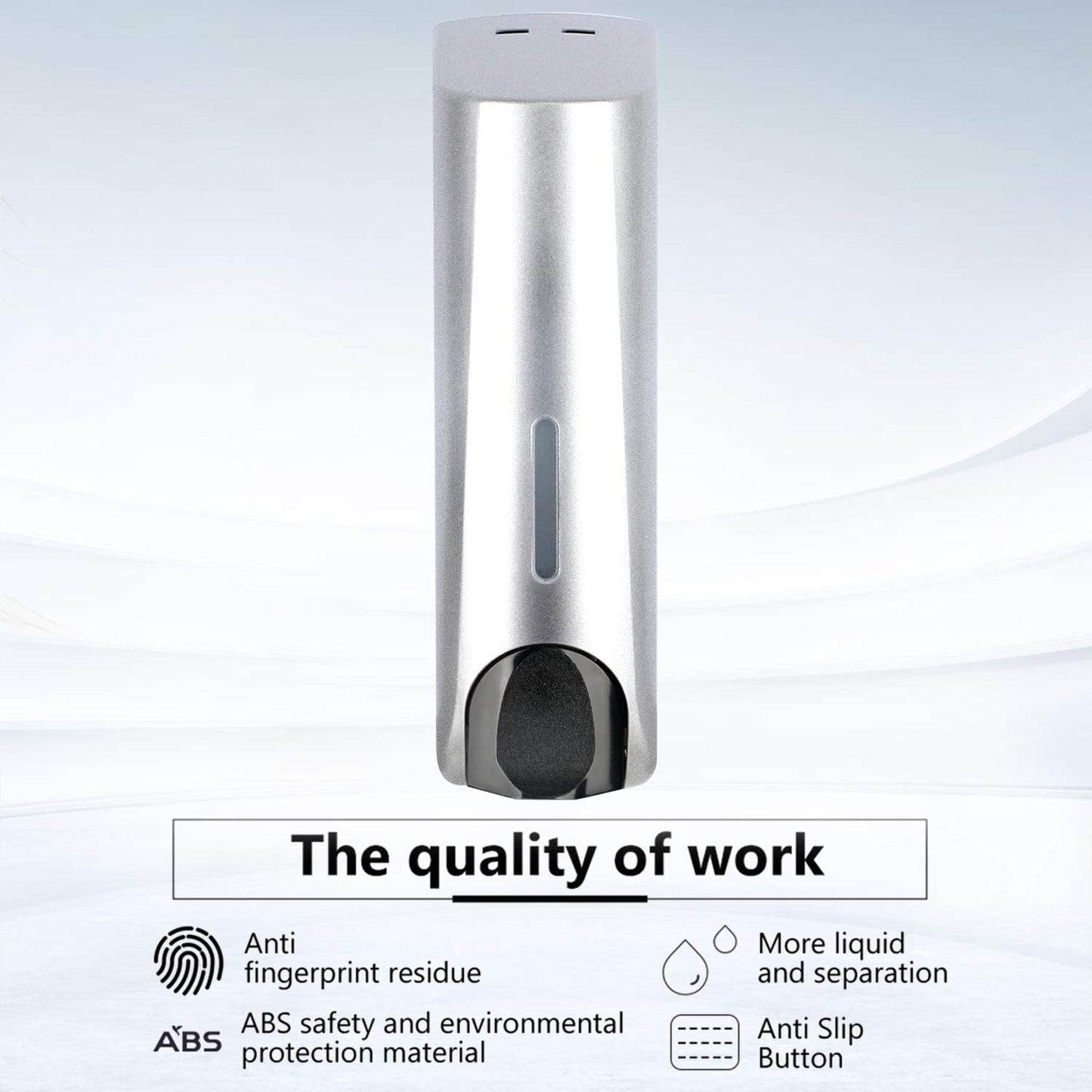 ILIKEPOW Soap Dispenser Silver for Shower Wall Mount