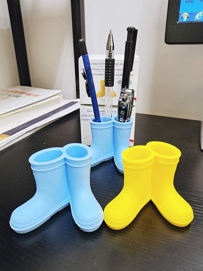 2 Pack Rain Boot Toothbrush Holder Silicone Toothbrush Holder Cute Organizer for Your Bathroom Perfect Toothbrush Holder for Children,Safety Razor
