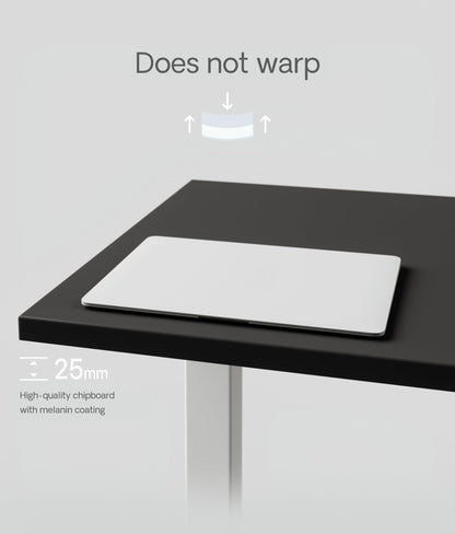 Desktronic Table Top 120 x 60 cm Desk Top - Perfect for Height-Adjustable Desks, Dining Tables and More - Made in Europe