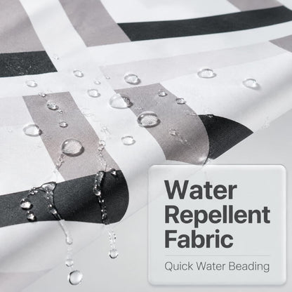 Lkw Ogechi Waterproof Shower Curtain for Bathroom, Mildew Proof Resistant Polyester Fabric Bathtub Curtain