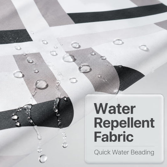 Lkw Ogechi Waterproof Shower Curtain for Bathroom, Mildew Proof Resistant Polyester Fabric Bathtub Curtain