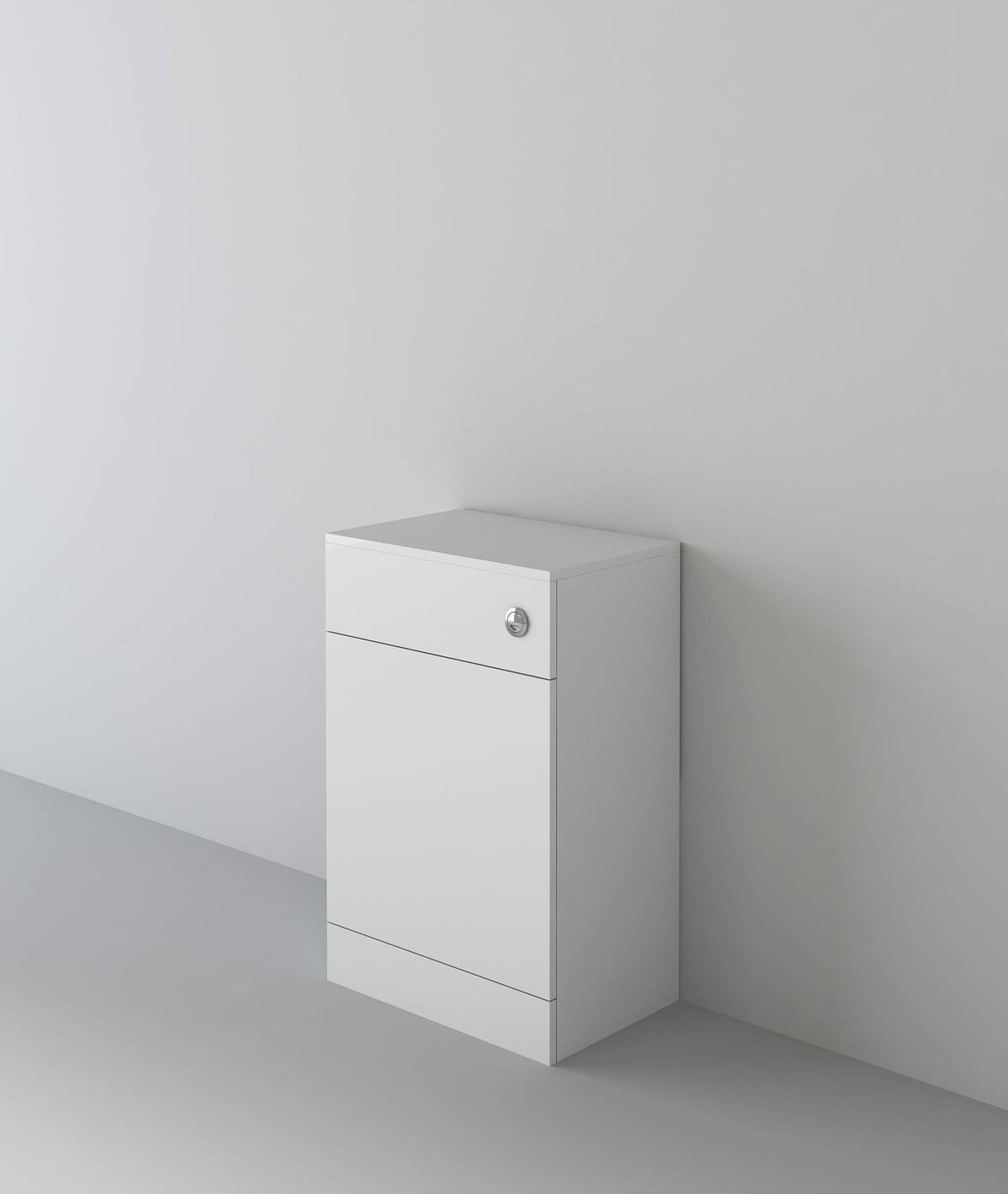 VeeBath Linx BTW Back to Wall WC Toilet High Gloss White Bathroom Furniture Concealed Cistern Cabinet Unit - 500 x 330mm