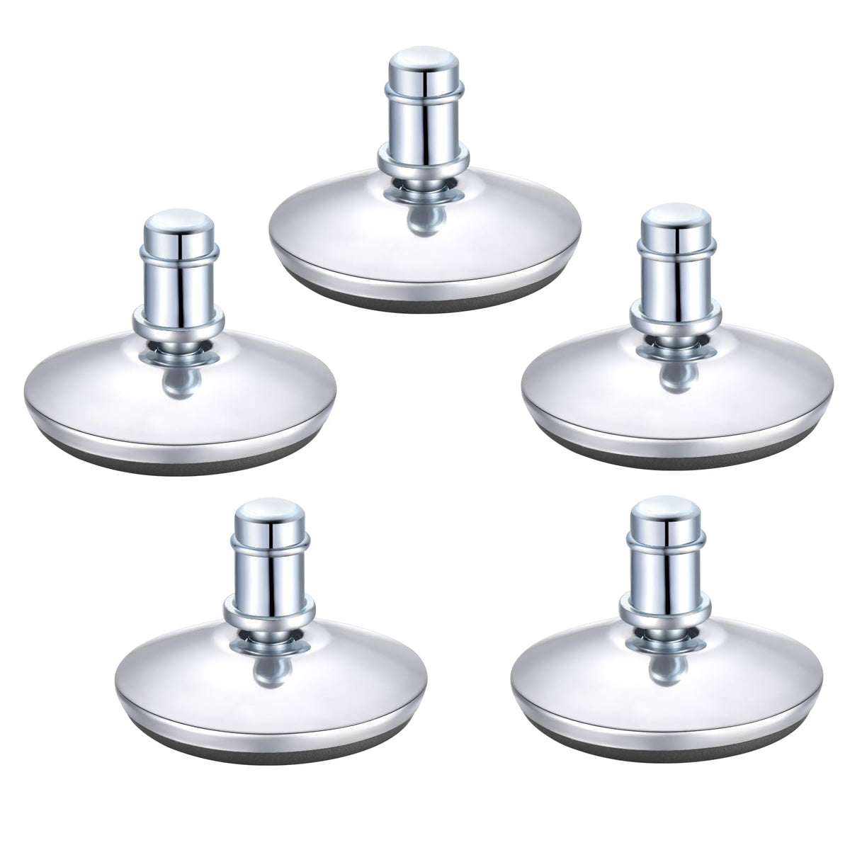 5PCS Cute Bell Glides 30mm Replacement Sturdy Stool Swivel Caster Wheels Furniture Sliders or Office Chair to Fixed Stationary Castors Stool Bell