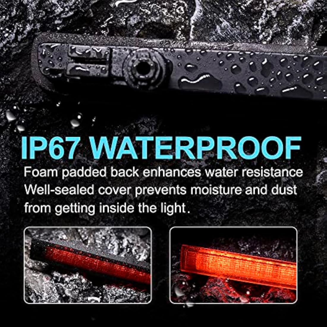 njssjd 2pcs LED Third Brake Light High Mount Stop Lamp for V-W T5 T6 T6.1 Transporter Panel Van Multivan Caravelle (with Rear Twin Doors) Rear Central High Level 3rd Brake Light Smoke Lens