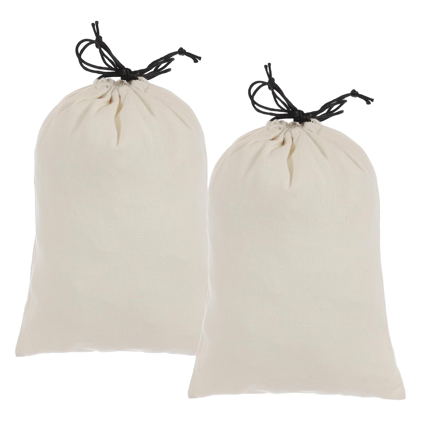 sourcing map 2 Pack Dust Bags for Handbags, 8.7x11.9" Cotton Drawstring Storage Pouch Bag Dust Cover Storage Bags for Purses Shoes Boots Daily Travel