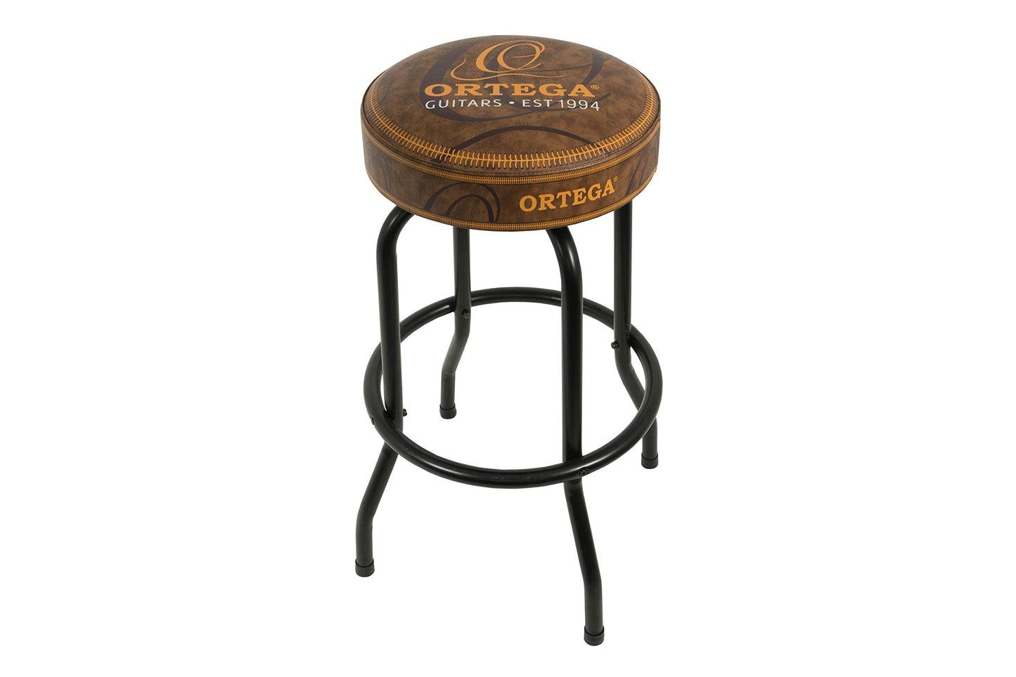 Ortega Guitars Padded Stage Stool – for Stage, Bar, Studio, Showroom – Height 76 cm – Vintage Brown (OBS30V2)