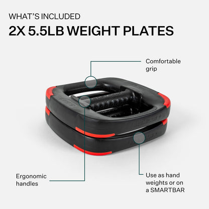Les Mills? Dual Purpose Ergonomic Exercise Weight Plates for Total Body Workouts, 5.5lbs