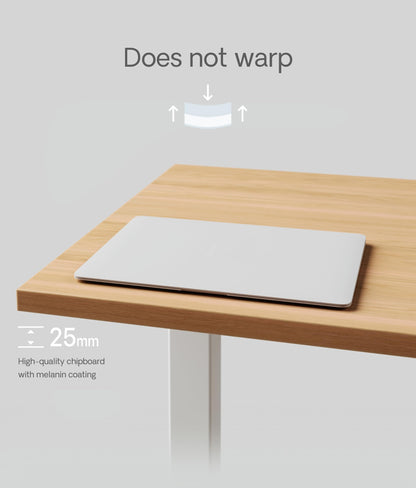 Desktronic Table Top 120 x 60 cm Desk Top - Perfect for Height-Adjustable Desks, Dining Tables and More - Made in Europe
