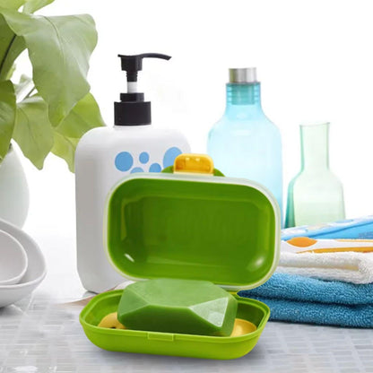 EOWVISN 3 Piece Soap Dish, Portable Soap Dish, Drain Soap Dish, Waterproof Soap Dish, Suitable For Travel, Camping, Gym, Bathroom, Etc.