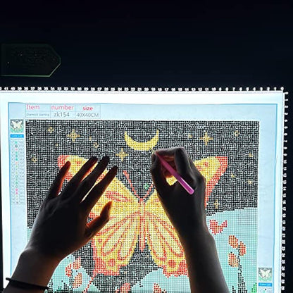 HSK A2 Artist tracing Light Box Copy Table,12V2A Adapter Power Dimmerable 5000 Lux Lock Button Artcraft Light Pad for Tatto Drawing, Sketching, Animation,Diamond Painting