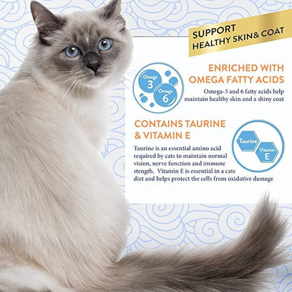 Ciao Churu Skin & Coat by INABA Cat Treat - Chicken - 12 Packs (48 x 14g total) / Soft & Creamy Treat, Delicious & Healthy Snack, Purée Food Topper, Natural, Grain Free