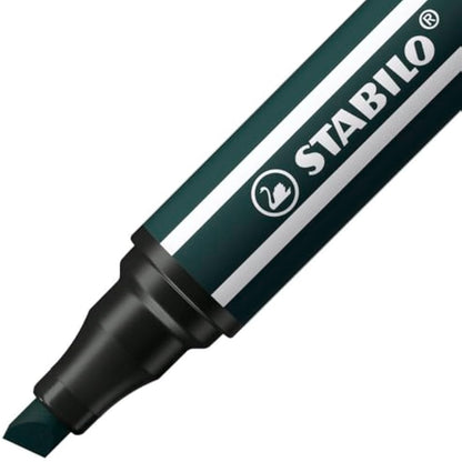 STABILO Pen 68 MAX - Premium Fibre-Tip Pen with Chisel Tip - ARTY - Pack of 24 - Assorted Colours