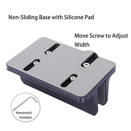 MOSISO Vertical Laptop Stand, Adjustable Aluminum Alloy Holder, Space Gray