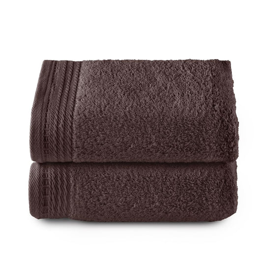 Top Towel - Premium - Large Bath Towels - Bath Towels -2 Hand Towels -50 x 100 cm - 100% Cotton - 600 g - Brown