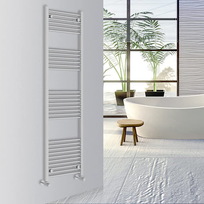 Warmehaus Straight Bathroom Heated Towel Rail Warmer 1800x500mm Chrome