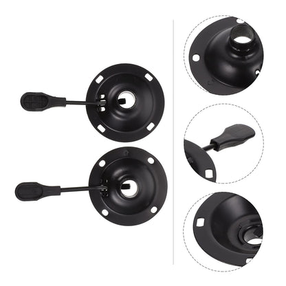 NUOBESTY Chair Chassis Round Tray 9.84 in Swivel Chair Bracket Metal Base Plate Replacement Accessories for Office Seating and Home Use