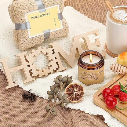 House Warming Gifts New Home,New Home Gifts,Bamboo Serving Board Coasters Spoon for Couple Women Men