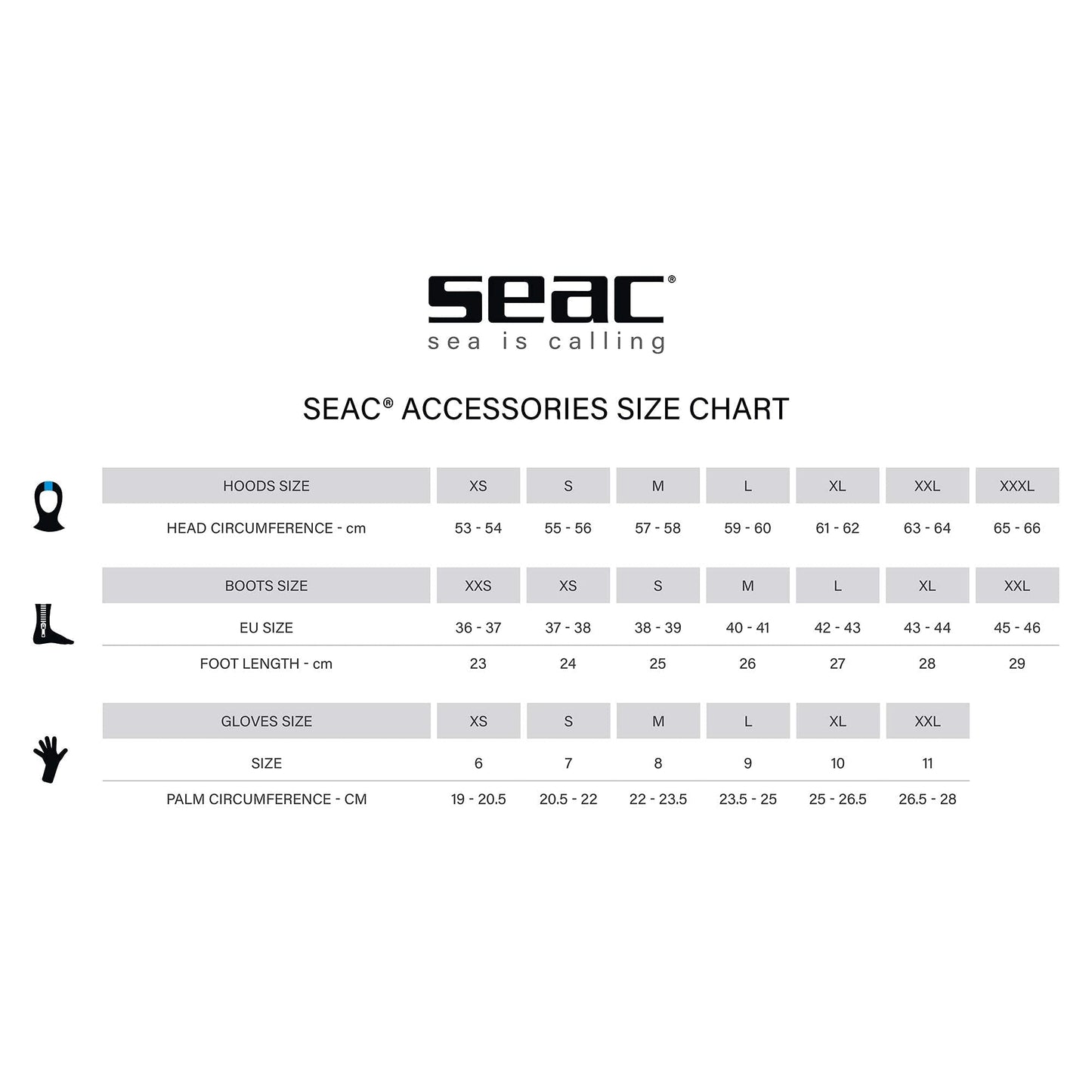 SEAC Pro HD 6mm Neoprene Wetsuit Boots with Side Zipper, Large