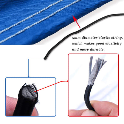 sourcingmap 14-16ft 210D Trailerable Boat Cover Waterproof Fishing Ski Bass Blue