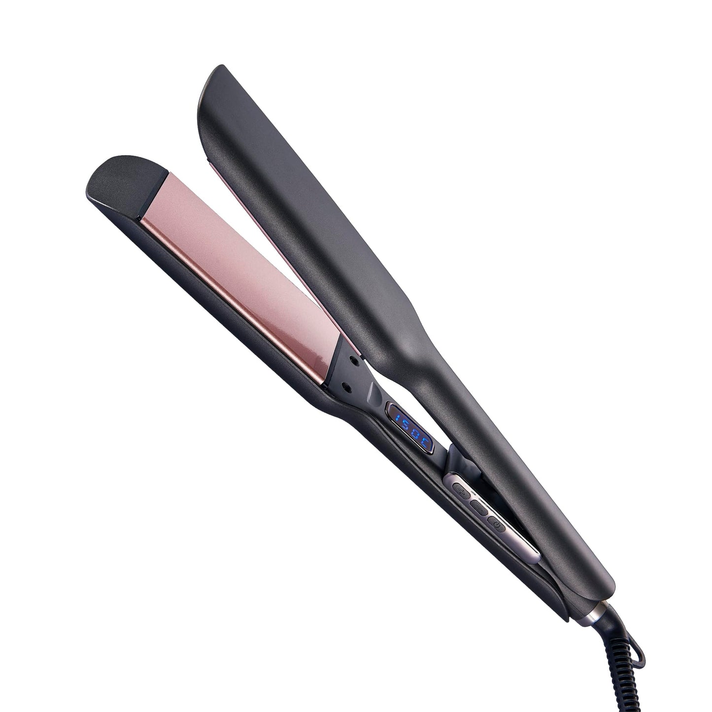 Ionic Hair Straighteners for Women,5.7cm Ceramic Wide Plate 120? to 220? LED Digital Display Side Temp Button Lock and Unlock Hair Straightener 2m 360