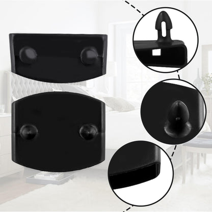 72 Pcs Bed Slat Caps, Plastic Side and Center Bed Slats Holders, 48PCS Side Caps and 24PCS Center Bed Slats Holders caps, Replacement for Single