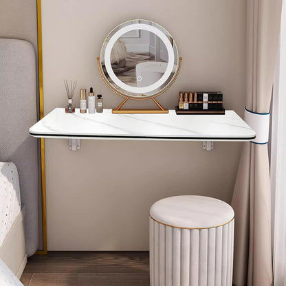 FGHDFH Wall Mounted Folding Table for Computer, Floating Desk for Wall Small Spaces