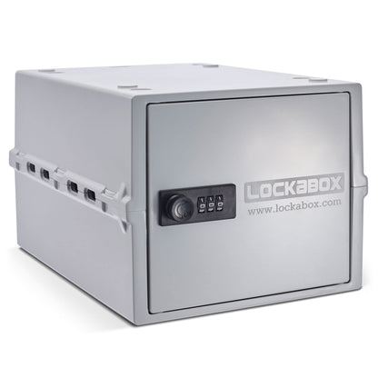 Lockabox One™ | Premium Lockable Medicine Box (10L) | Lightweight & Hygienic Medicine Lock Box | Made In Britain | External Size 31 x 21 x 17 cm