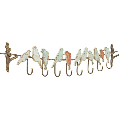 Kare Design Coat Rack Bird Party, multicoloured, 20x100x6 cm