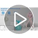benpen Stroller Fan Pram Clip on, Buggy Baby Rechargeable Fan for Cooling,Portable Battery Personal Pram Accessories Pushchairs Crib Bed Treadmill Car Seat,Travel Holiday Essentials for Baby