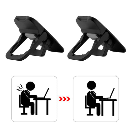 2pcs Flip Computer Keyboard Stand for Desktop, Mini Laptop Cooling Leg Rack Invisible Heightened Dual Tilted Adjustable Keyboard Feet Riser Ergonomic
