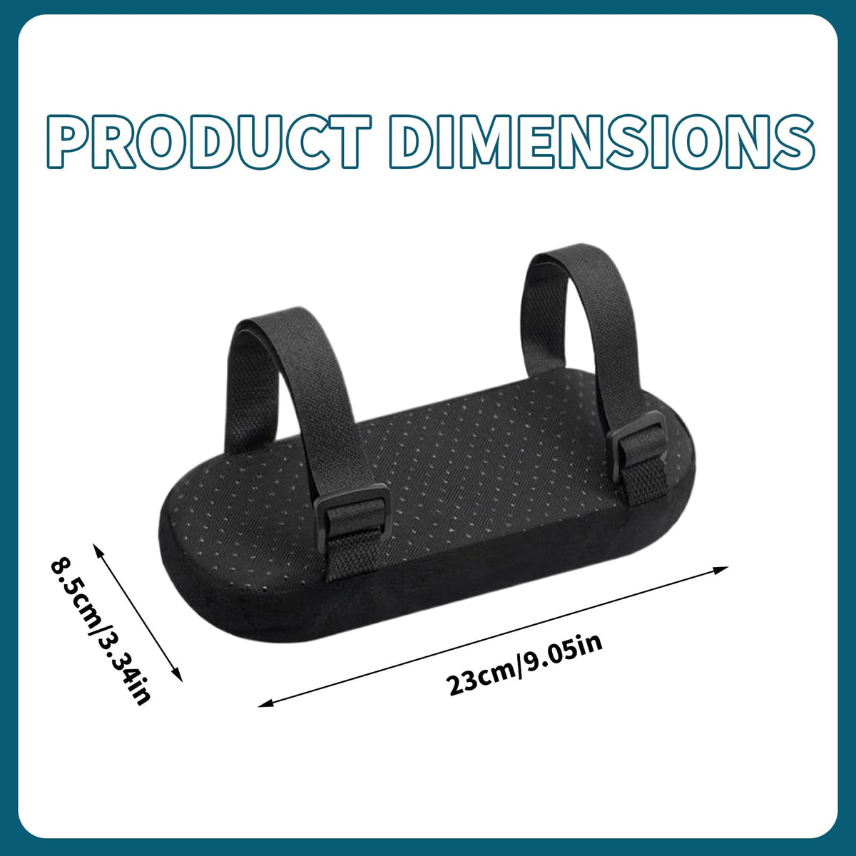 2 Pack Ergonomic Office Chair Armrest Pads, Memory Foam Arm Covers