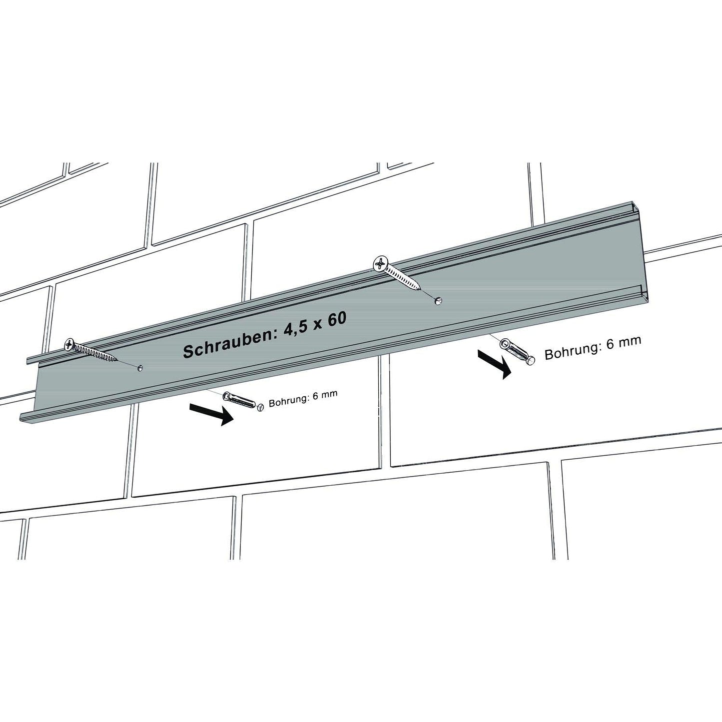 Device Support Bracket BRUNS 5, 0.75 M