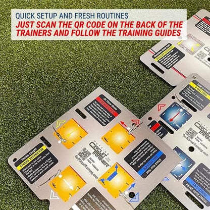 EyeLine Golf Putting Mirror, Circuit Trainer, Portable Putting EyeLine Alignment Training Aids with Bag, Indoor-Outdoor Practice, Golf Accessories,