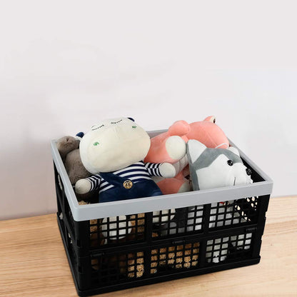 Gitany 3-Pack Collapsible Crates For Storage, Foldable Plastic Crate Basket